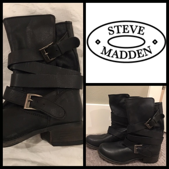 steve madden strappy boots